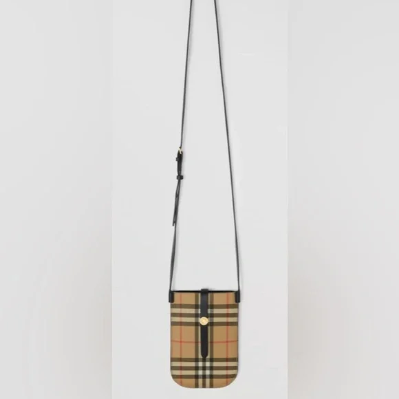 BNWT BURBERRY Vintage Check Anne Phone Case with Strap - Picture 10 of 12